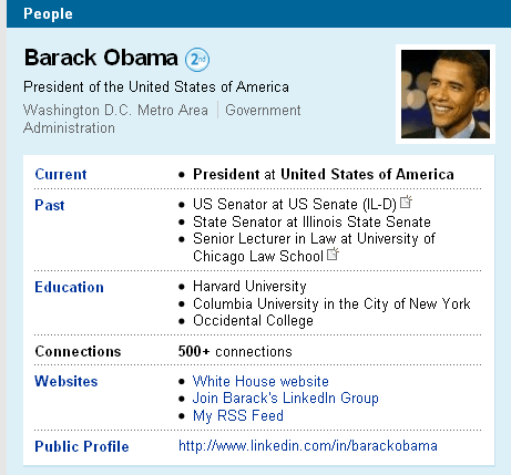 obama linkedin