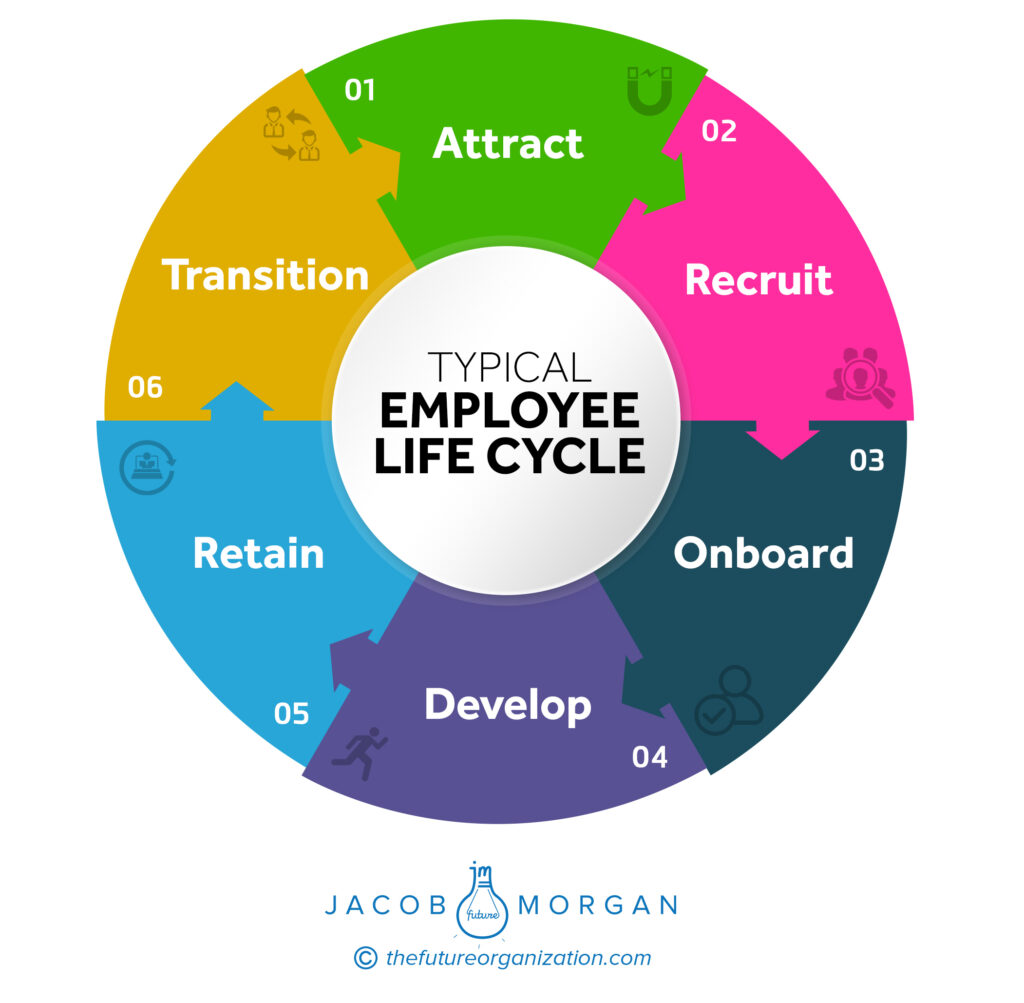 Typical employee life cycle